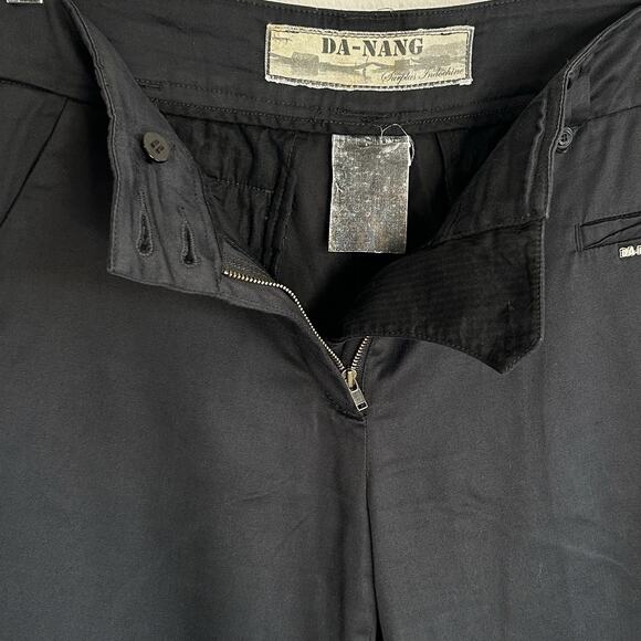 VTG Da-Nang Y2k Wide Leg‎ Pants Womens Size 10 Goth Grunge Silky Rocker Skater - Picture 5 of 13